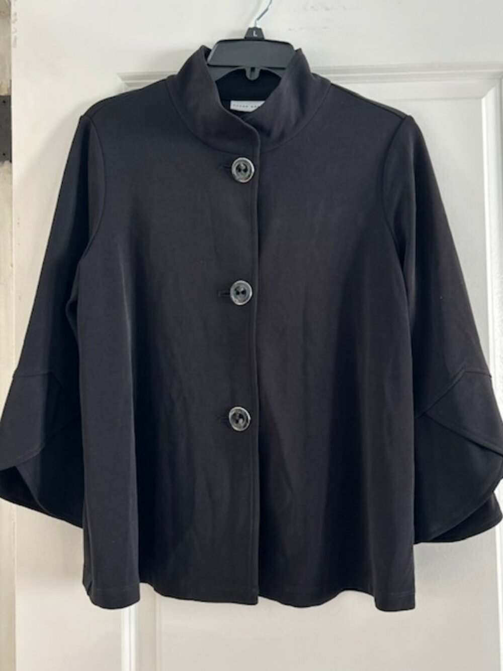 Susan Graver Swing Style Tulip Sleeve Jacket, Size Small